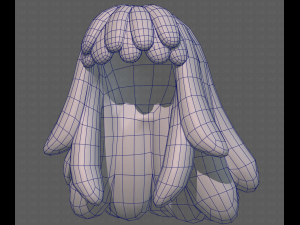 Base Hair for girl V37 3Dモデル