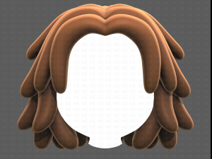 Base Hair for girl V38 Modelo 3D