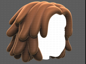 Base Hair for girl V38 Modelo 3D