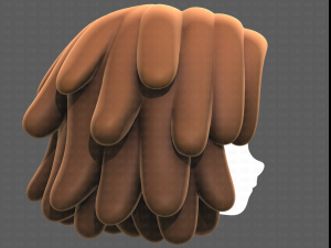 Base Hair for girl V38 Modelo 3D