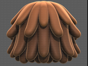 Base Hair for girl V38 Modelo 3D