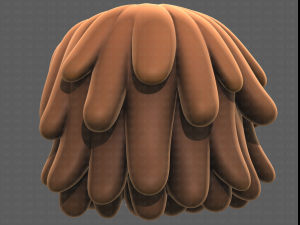 Base Hair for girl V38 Modelo 3D