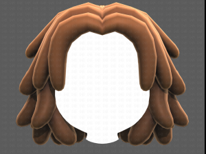 Base Hair for girl V38 Modelo 3D