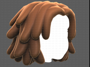 Base Hair for girl V38 Modelo 3D