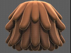 Base Hair for girl V38 Modelo 3D