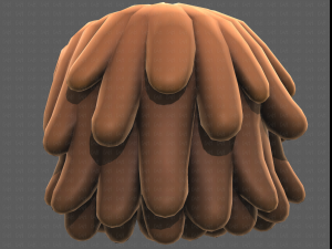 Base Hair for girl V38 Modelo 3D
