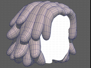 Base Hair for girl V38 Modelo 3D