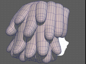 Base Hair for girl V38 Modelo 3D