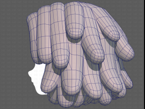 Base Hair for girl V38 Modelo 3D
