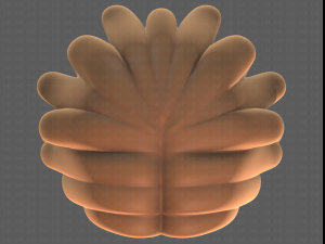 Base Hair for girl V38 Modelo 3D