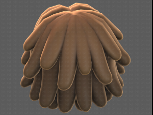 Base Hair for girl V38 Modelo 3D