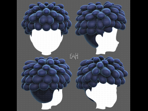 Base Hair for Boy V37 Modelo 3D