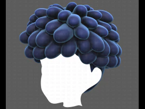 Base Hair for Boy V37 3D Model