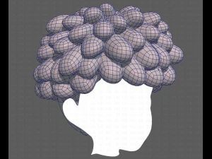 Base Hair for Boy V37 3D Model