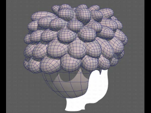 Base Hair for Boy V37 3D Model