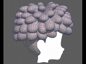 Base Hair for Boy V37 3D Model