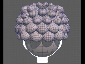 Base Hair for Boy V37 3D Model