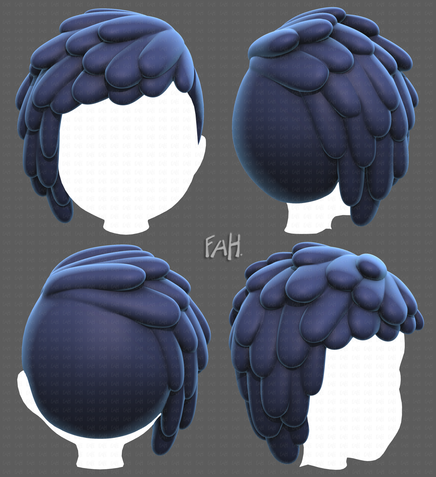 3d hair style for boy v62 3D Model in Clothing 3DExport
