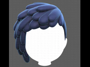 Base Hair for Boy V38 3D Model