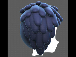 Base Hair for Boy V38 3D Model