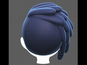 Base Hair for Boy V38 3D Model