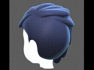 Base Hair for Boy V38 3D Model