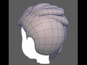 Base Hair for Boy V38 3D Model