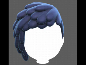 Base Hair for Boy V38 3D Model