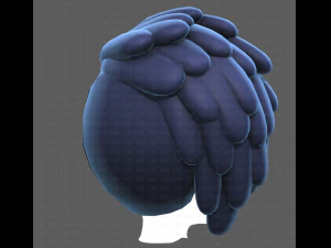 Base Hair for Boy V38 3D Model
