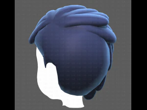 Base Hair for Boy V38 3D Model