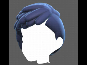 Base Hair for Boy V38 3D Model