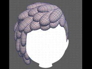 Base Hair for Boy V38 3D Model