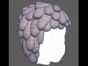 Base Hair for Boy V38 3D Model