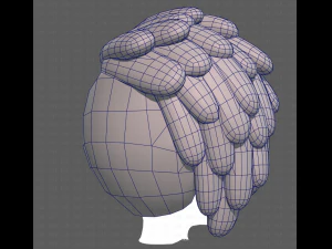Base Hair for Boy V38 3D Model