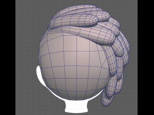 Base Hair for Boy V38 3D Model
