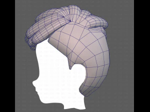 Base Hair for Boy V38 3D Model