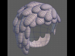 Base Hair for Boy V38 3D Model