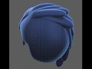 Base Hair for Boy V38 3D Model