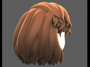 Base Hair for girl V39 Modelo 3D