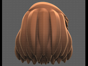 Base Hair for girl V39 Modelo 3D