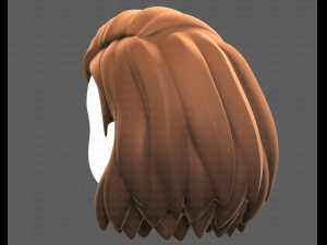Base Hair for girl V39 Modelo 3D