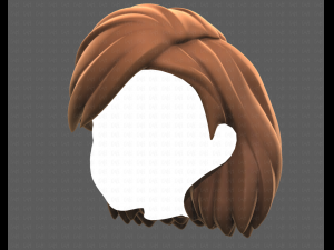 Base Hair for girl V39 Modelo 3D