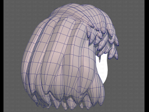 Base Hair for girl V39 Modelo 3D