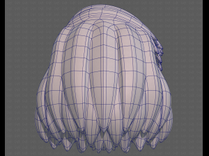 Base Hair for girl V39 Modelo 3D