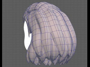 Base Hair for girl V39 Modelo 3D