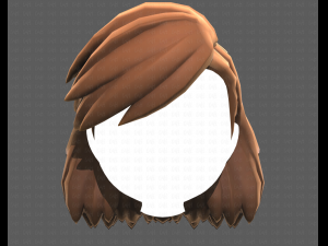 Base Hair for girl V39 Modelo 3D