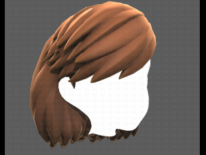 Base Hair for girl V39 Modelo 3D