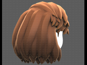 Base Hair for girl V39 Modelo 3D