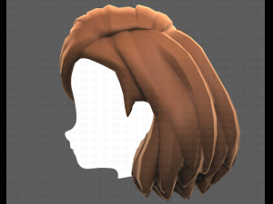 Base Hair for girl V39 Modelo 3D