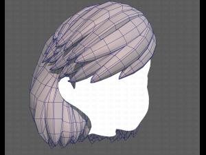 Base Hair for girl V39 Modelo 3D